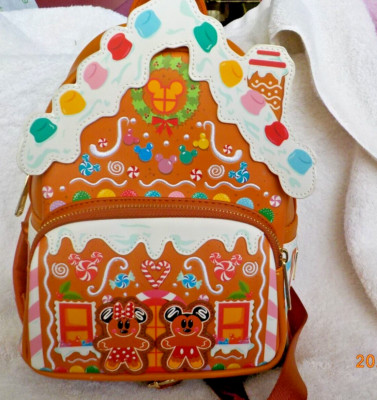 Loungefly Disney Gingerbread House Mickey and Minnie mini backpack | eBay