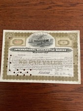 International Mercantile Marine Co 1938 5 Shares   Titanic Company I Believe 