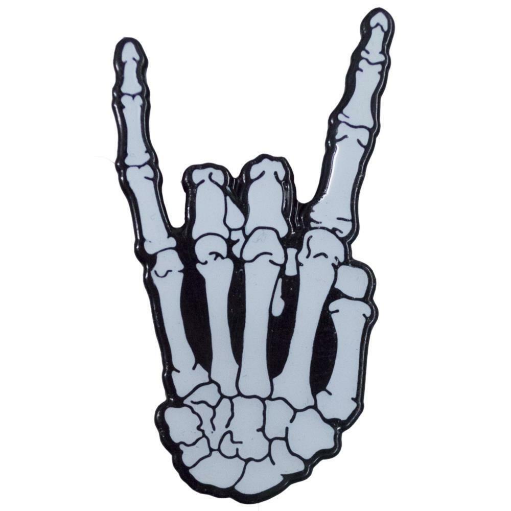 Kreepsville 666 Skeleton Devil Glow in Dark Gothic Punk Enamel