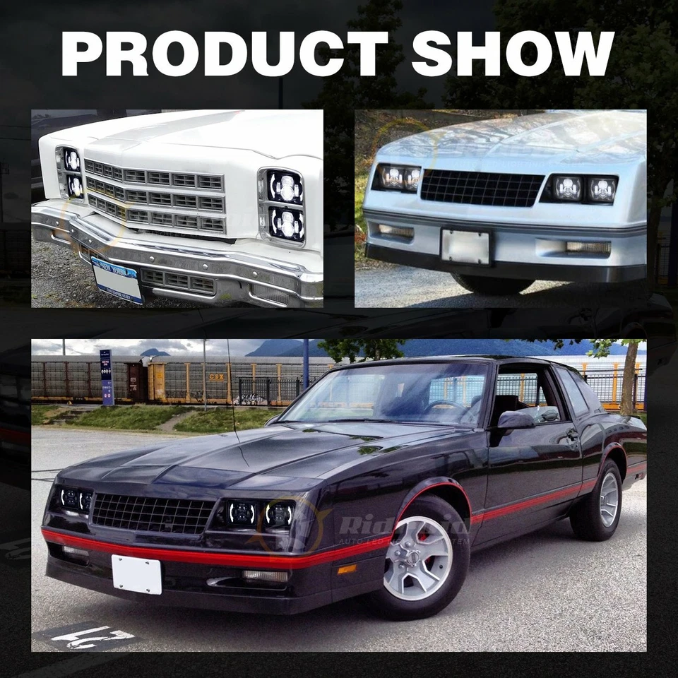 4 шт герметичных светодиодных фар 4x6 дюймов H4651 H4666 для Peterbilt Kenworth Freightliner - Изображение 2 из 4