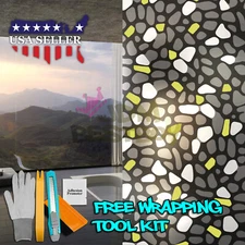 【Frosted Film】 Glass Home Bathroom Window Security Privacy Sticker #5039