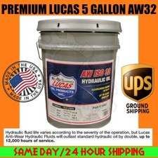 LUCAS OIL SUPER Premium Lubricants ISO AW 32 Hydraulic Oil 5 Gallon PAIL GALLON