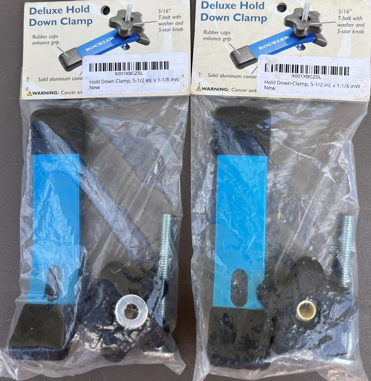Rockler Deluxe Hold Down Clamp 2 pieces New In Package eBay
