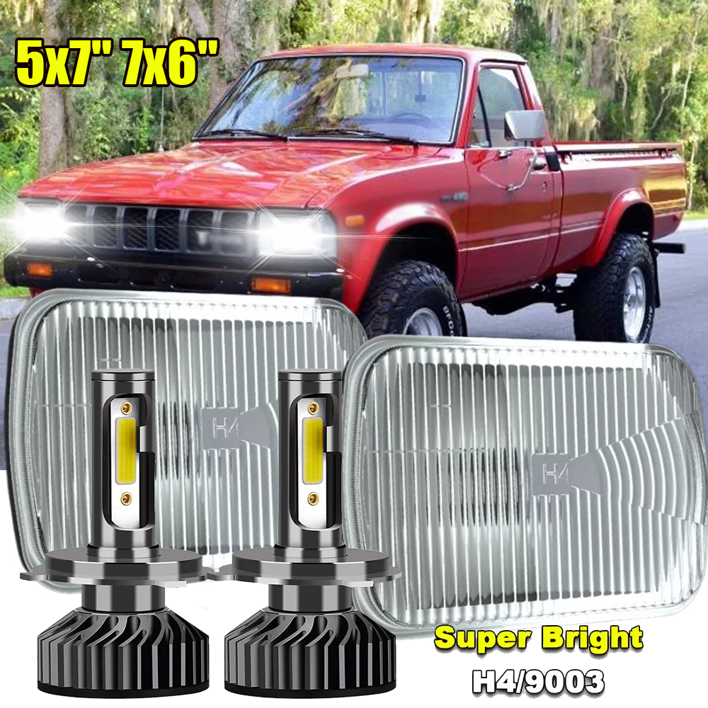 Upgraded LED Hi-Lo Beam Headlights for 1982-1995 Toyota Pickup Trucks
