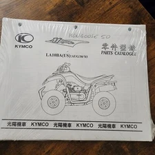 KYMCO Mongoose 50 LA10BA ATV Parts Catalog Binder Reference 2003 Sealed