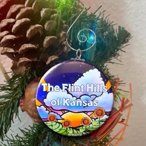 Flint Hills of Kansas Mini Ornament Handmade Holiday Stocking Stuffer Gift Decor - Picture 3 of 19
