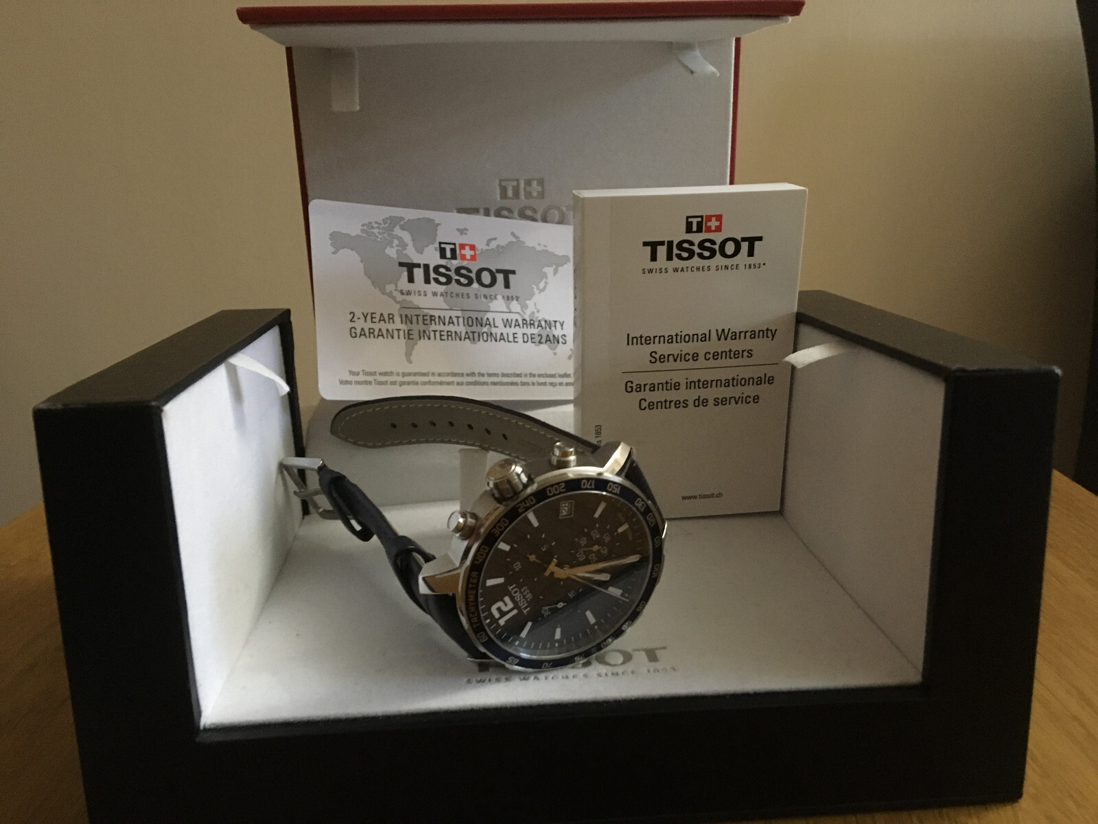 Tissot Quickster Blue mens watch T0954171604700 + lifetime battery eBay