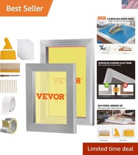 Screen Printing Kit, 2 Pieces Aluminum Silk Screen Printing Frames 8x10/10x14...