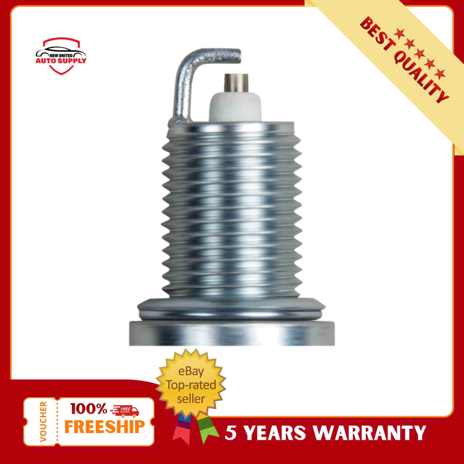 4 PSC Autolite 4051 Copper Spark Plug 14mm Thread 21mm Hex