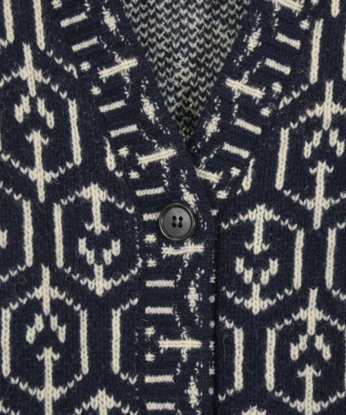 PRADA Cardigans NavyxWhite(Patterned) 38(Approx. … - image 4