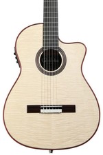 Cordoba Fusion 12 Exotic Top Nylon-string Acoustic-electric Guitar - White Sands