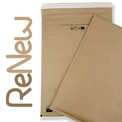 Enveloppes à bulles RENEW fabriquées à partir de 95% de matières recyclées - Photo 1/4
