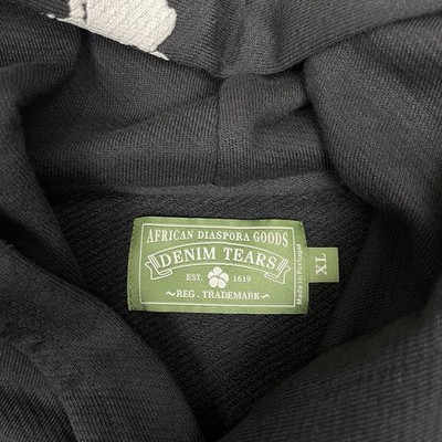 Denim Tears Hoodie Size XL Black - Authentic | eBay