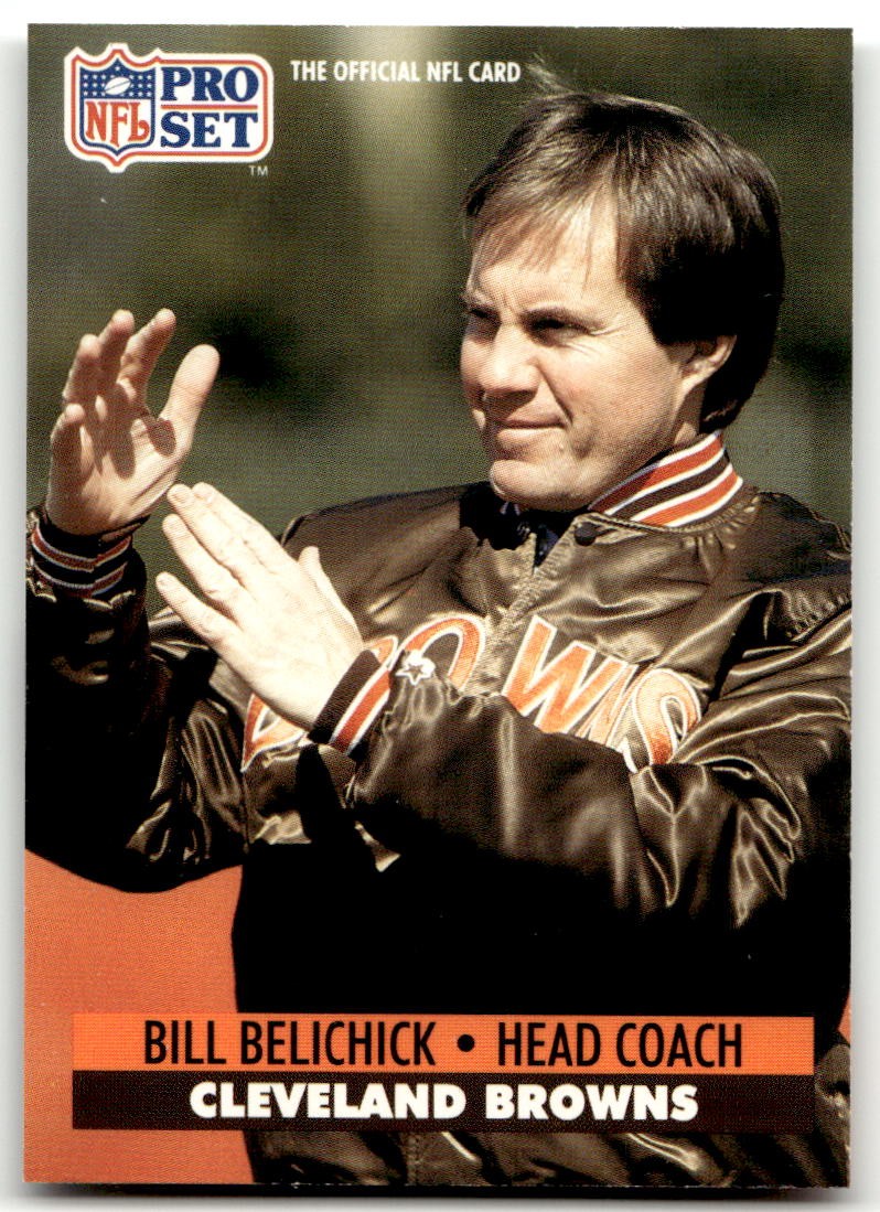 1991 Pro Set #126 Bill Belichick Cleveland Browns NO RESERVE! ROOKIE MINT!!