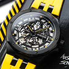 EDOX Delfin Mecano automatico 85303 37NCAJ NJ orologio da uomo automatico giallo orologio da polso