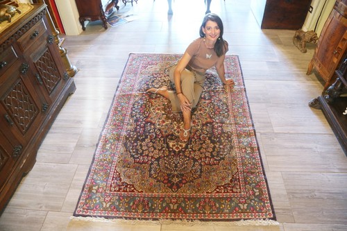 kirman extra persian rug 70s 80s hand knotted fine knot large antique - Picture 5 of 24