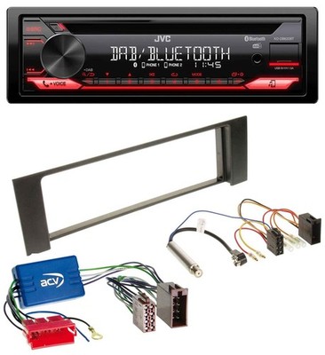 JVC CD DAB USB Bluetooth MP3 Autoradio für Audi A4 B6 00-04 Aktivsystem Mini-ISO
