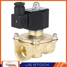 1" NPT Air Suspension Valve Solenoid Brass Electric 12V Gas Water Air N/C