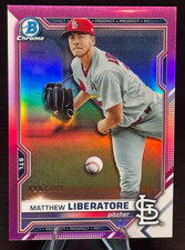 2021 Bowman Chrome Prospects Matthew Liberatore Purple Refractor BCP-29 90/199