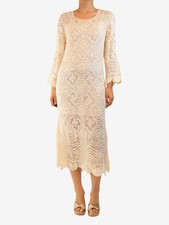 Love Shack Fancy White crochet maxi dress - size M