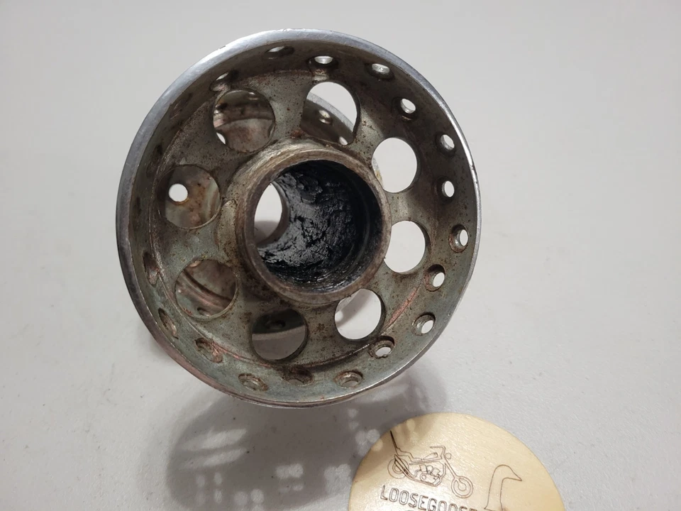 55-78 Harley Davidson Sportster Modelo K Cromo Rueda Trasera Buje Tambor Freno XL XLH Foto 2 de 4