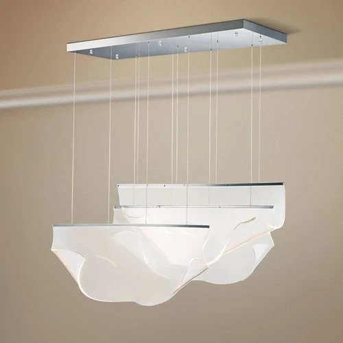 ET2 Rinkle 14 1/4" Wide Polished Chrome 3-Light LED Pendant - Picture 1 of 7