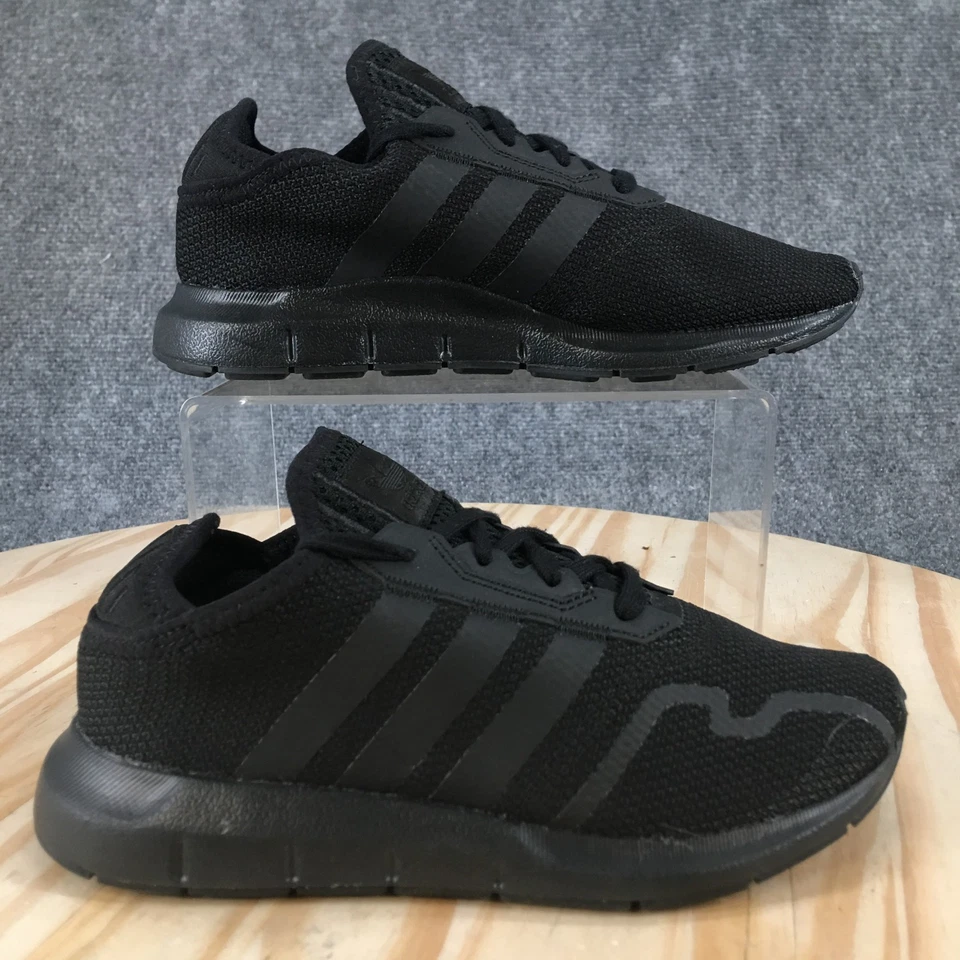 Adidas Zapatos Juveniles 2.5 Swift Run Tenis Negros Con Cordones Parte Superior Baja Atléticos FY2169 Foto 2 de 4