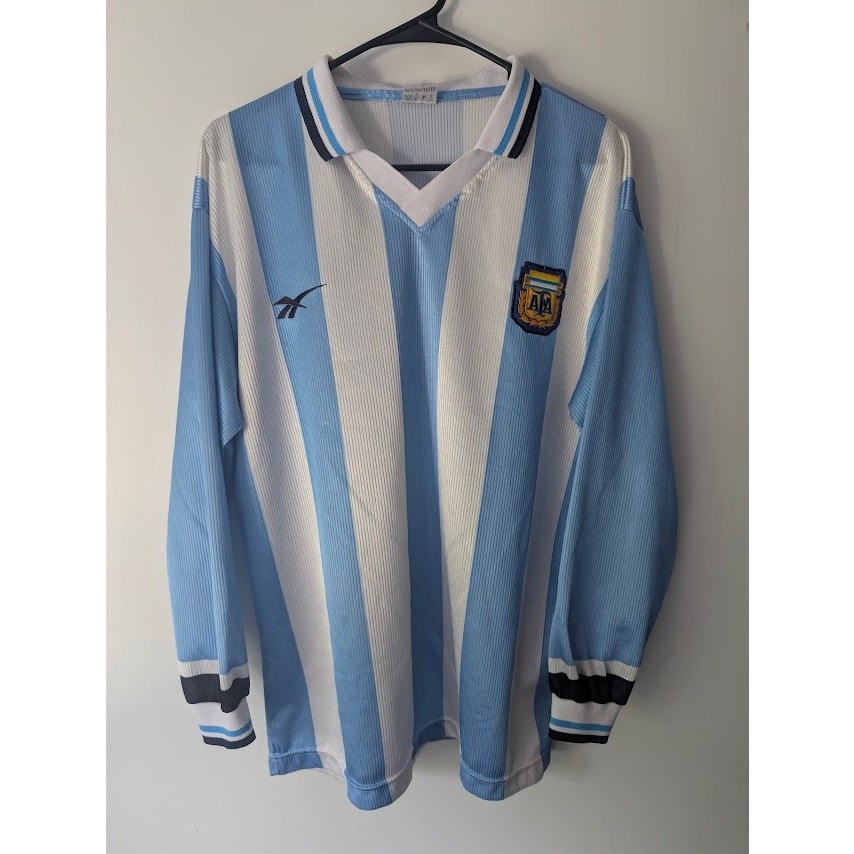 Vintage Argentina Reebok Jersey Men's XL Longsleeve Retro Rare