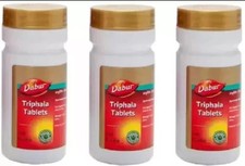 Dabur Triphala 60 Tablets Pack of 3, Total 180 Tabs  Constipation  Digestion