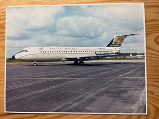 Channel Airways BAC1 11 G AVGP Large Press Photo Rare