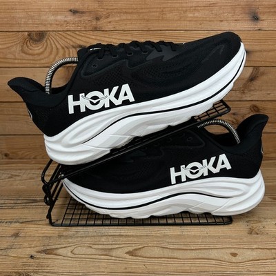 Hoka One One Turnschuhe Herren Gr. UK 10,5 Clifton 10 schwarz weiß Straßenlaufschuhe