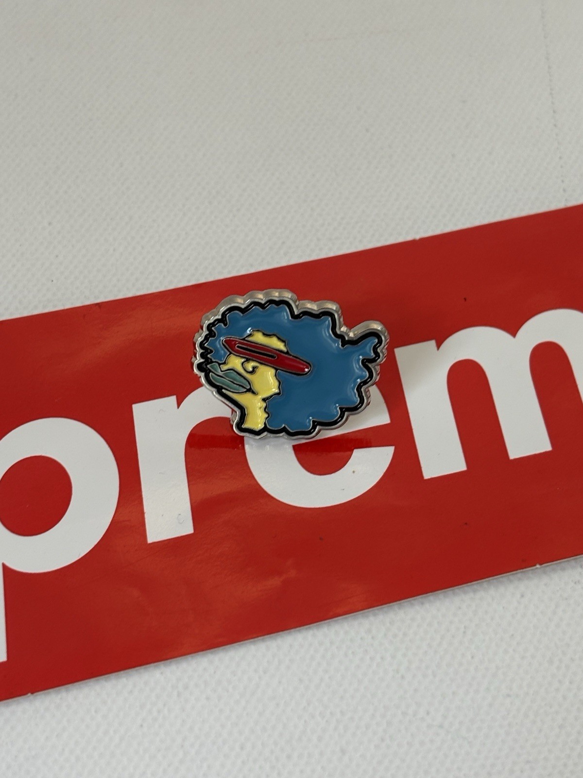Supreme FW17 Gonz Ramm Pin Blue Mark Gonzales