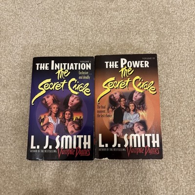 The Secret Circle Lot of 2 Paperback Books L. J. Smith #1 Initiation #3 Power