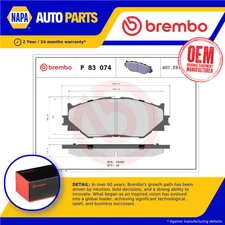 Brake Pads Set fits LEXUS IS200d Mk2 2.2D Front 10 to 12 2AD-FTV Brembo Quality