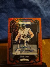 2023 Panini Prizm - Cole Kmet #49 Red Shimmer Prizm Autographs /35 (AU)