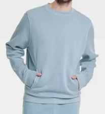 NEW All in Motion Men's Cotton Fleece Crewneck Sweatshirt Size Large