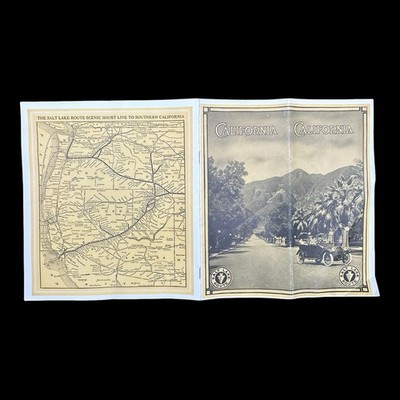 1915 California California Brochure | Salt Lake Route Railroad| Map Travel Guide
