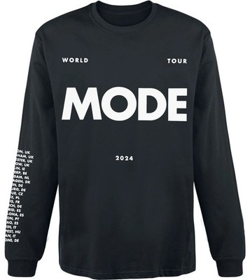 Depeche Mode Langarmshirt Herren Black Longseeve Mode schwarz S
