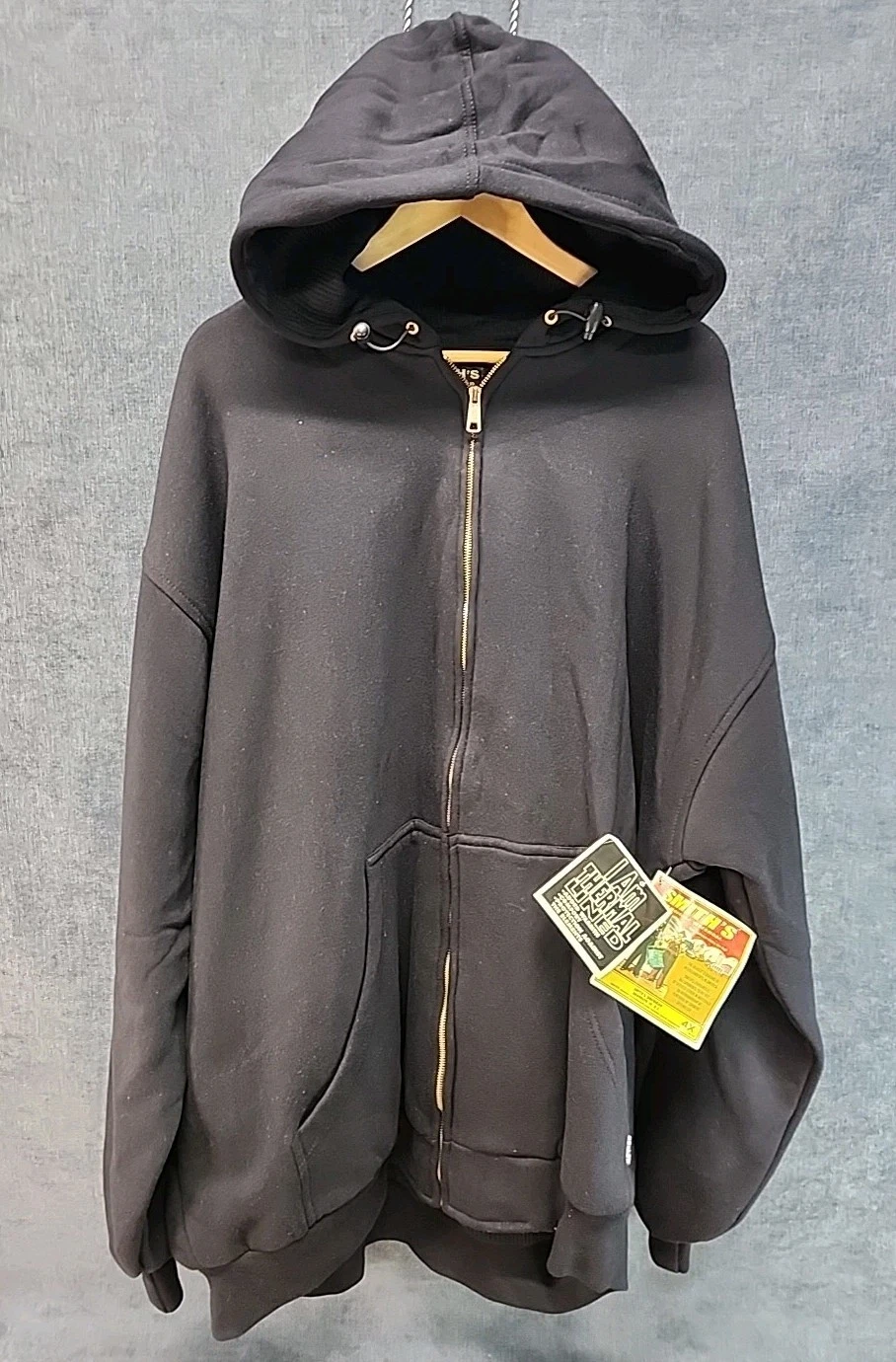 Smith's American Workwear Navy Blue Thermal Lined Full Zip Hoodie NEW 4XL CL02