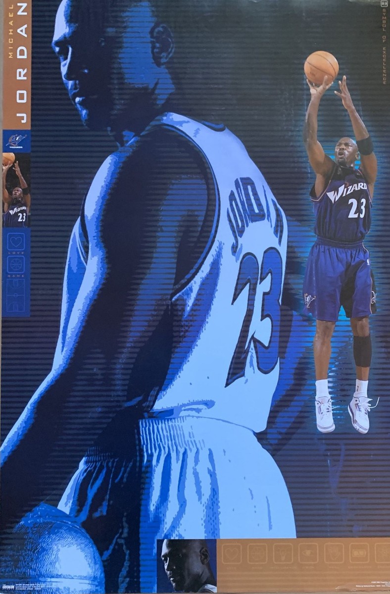Michael Jordan Washington Wizards Symbol of Excellence Poster 22 X