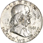 1961-P Franklin Half Dollar - Error - Crazy Lamination