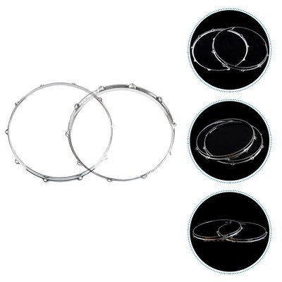  2 Pcs 10-Loch-Trommelring Zubehör Für Trommeln Snaredrum-Metallring