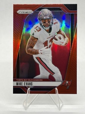 2024 Prizm Mike Evans Red Prizm SSP Retail Ultra Rare Color Match Case Hit