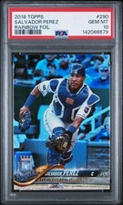 SALVADOR PEREZ 2018 Topps RAINBOW FOIL #290 PSA 10 GEM MINT