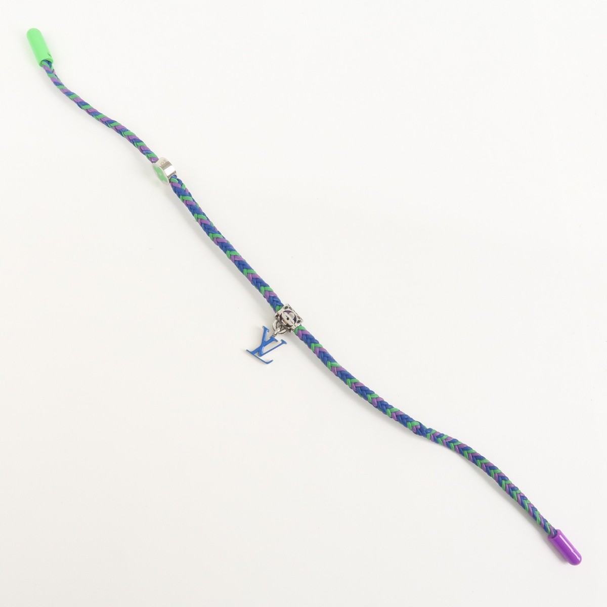 Louis Vuitton Leather Metal Bracelet Friendship Multicolor M0967