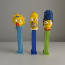 Lot of 3 Vintage PEZ Dispensers THE SIMPSONS Family Homer Marge Maggie