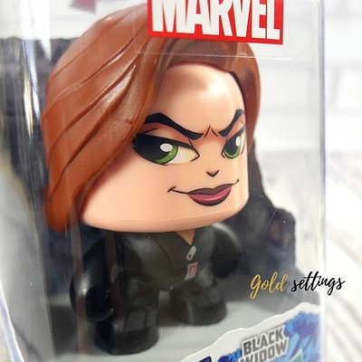 Marvel Mighty Muggs Black Widow #5 Hero Action Figure Toy Change Faces Hasbro