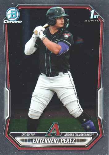 2026 Bowman Chrome Prospect Enyervert Perez [Lazer Refractor] #BCP-71 card