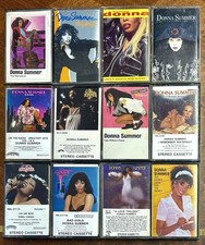 Lot Of 12 Donna Summer Cassettes, Used, Bad Girls, A Love Trilogy, The Wanderer,