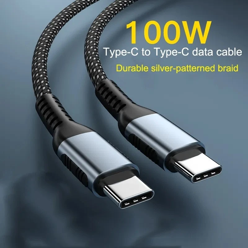 100W USB-C auf Typ-C Kabel Ladekabel Datenkabel Schnellladekabel 1m-2m - Bild 2 von 4
